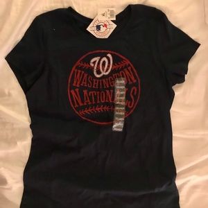 Washington Nationals MLB Navy T-Shirt XL NWT